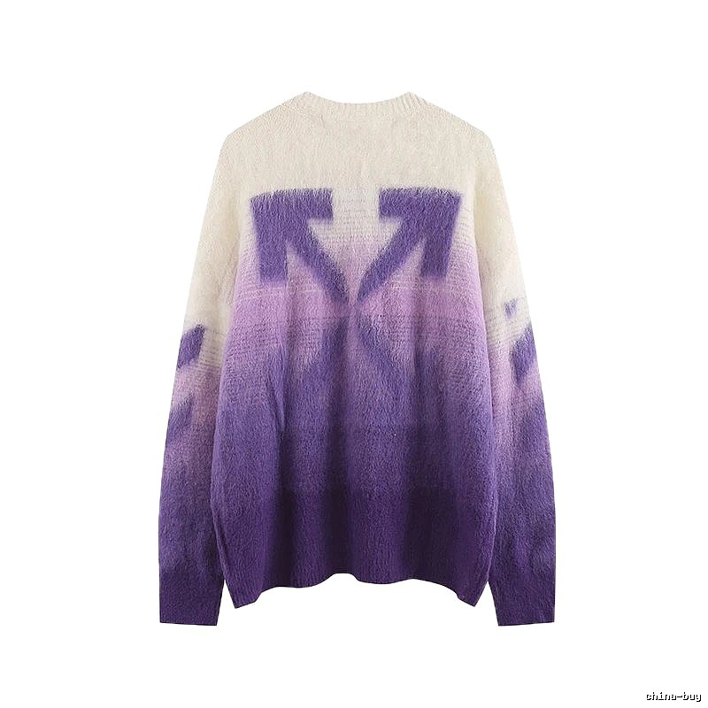 Off-White Gradient Trendy Sweater