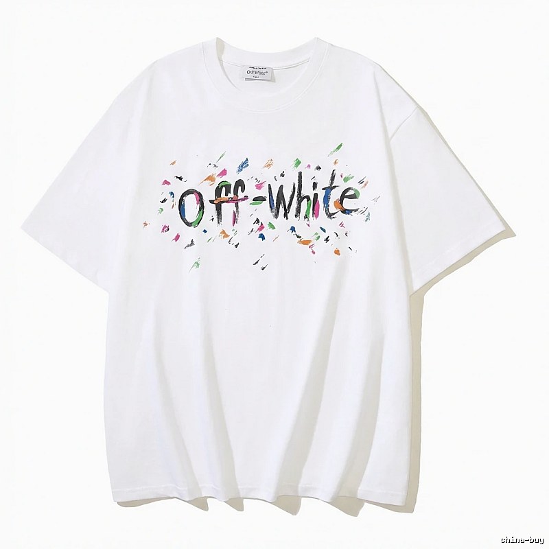 Off-White Graffiti Style White T-shirt