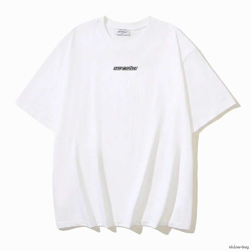 Off-White minimalist style white T-shirt