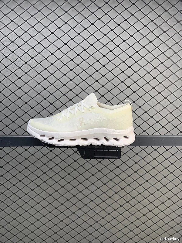 On White and Yellow Cloud Runners Defined by Open Mesh Panels