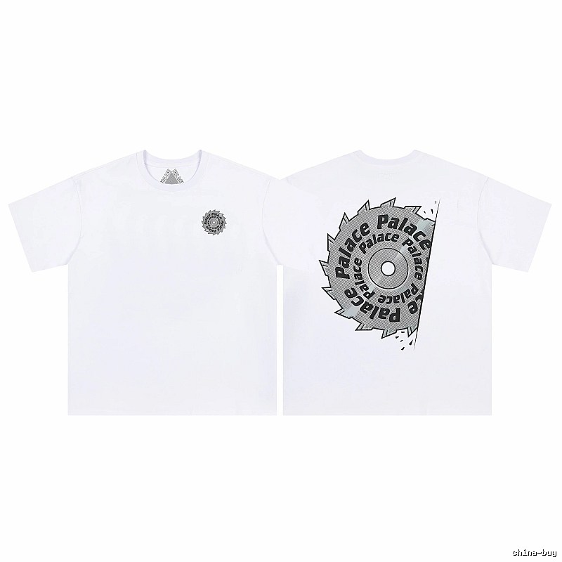 Palace Saw Blade Printed Street-style White T-Shirt