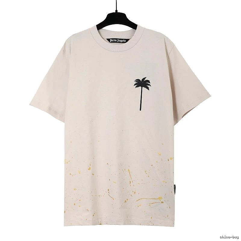 Palm Angels Resort Logo T-shirt White Palm Tree with Premium Look