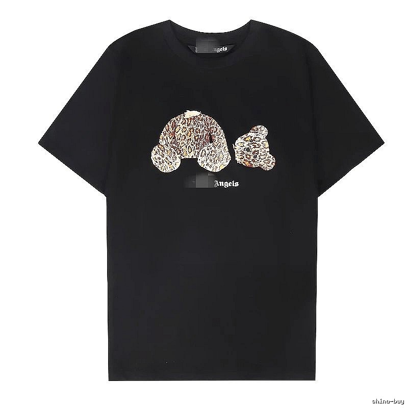 Palm Angels Statement Bear graphic T-shirt White Colorful Bear for Easy Pairing