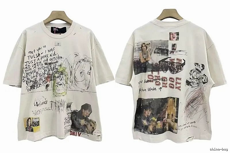 Paly Hollywood Graffiti Vintage Off-white T-shirt