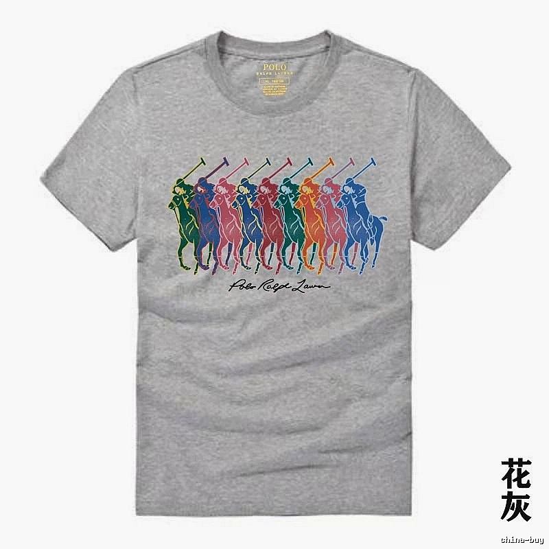 Ralph Lauren heathered grey polo-style T-shirt