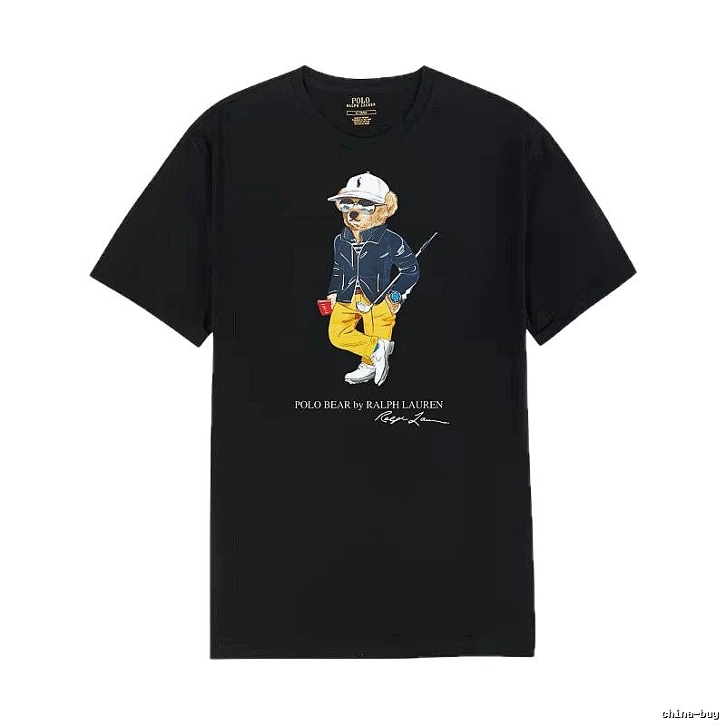 Ralph Lauren Polo Bear Trendy Cool Black T-shirt
