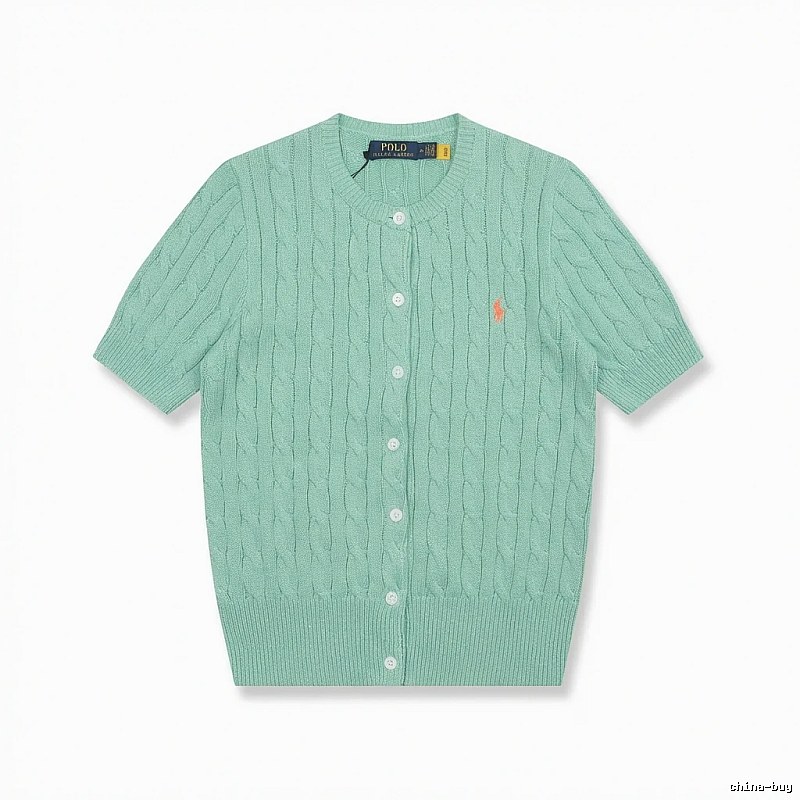 Ralph Lauren Polo light green knitted cardigan