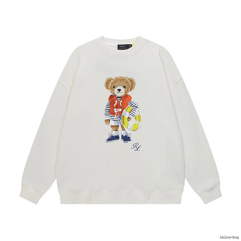 Ralph Lauren white sweatshirt with bear print
