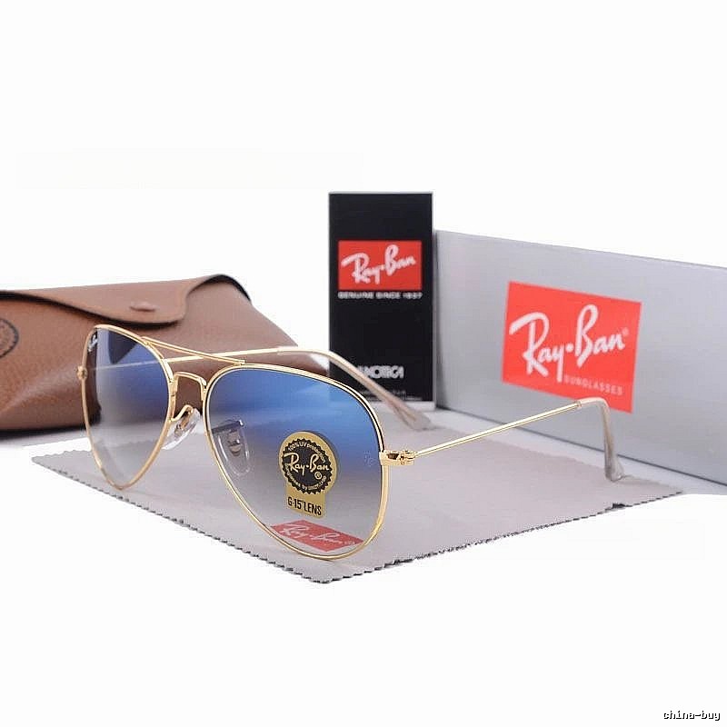 Ray-Ban Daily Aviator sunglasses Gold Tone Sunglasses with Visual Detail