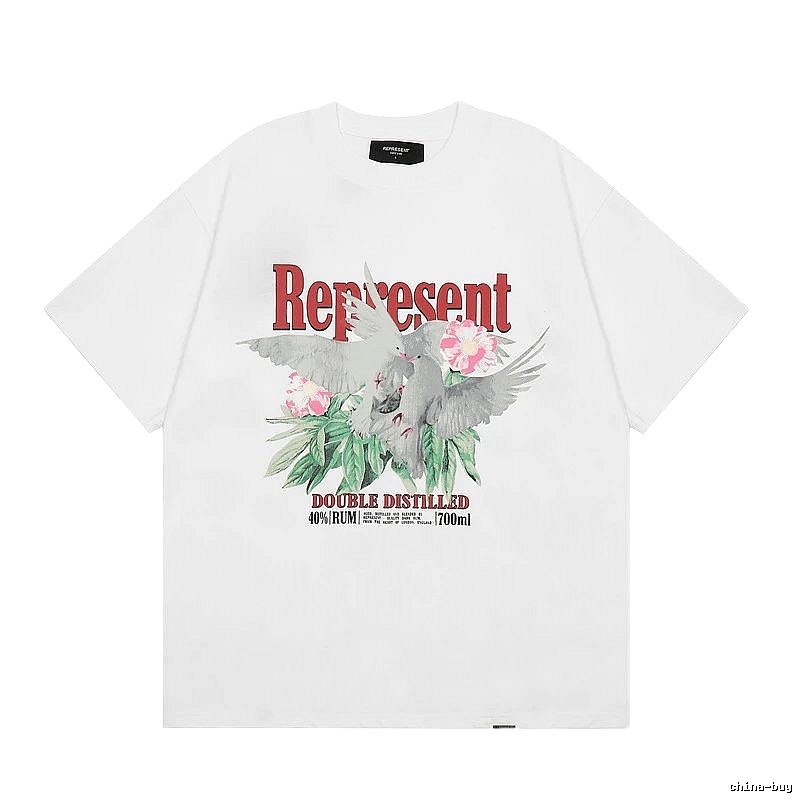 Represent Pigeon Vintage Style White T-shirt