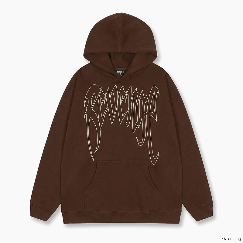 Revenge Gothic Style Dark Coffee Hoodie
