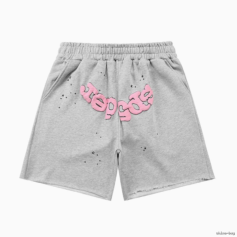 Shorts with Sp5der letter print style
