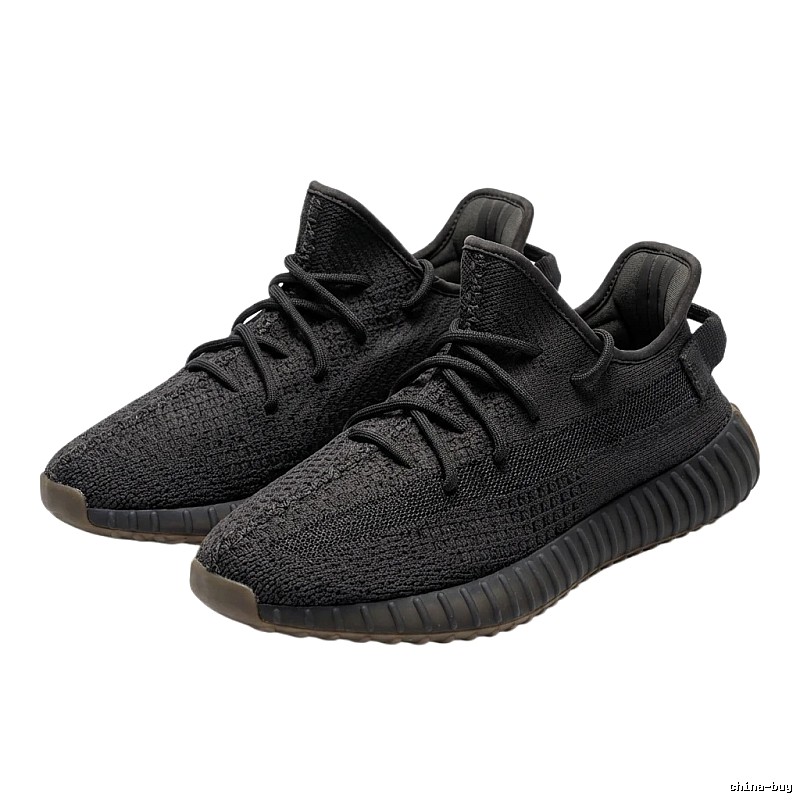 Simple-style black Yeezy 350 shoes