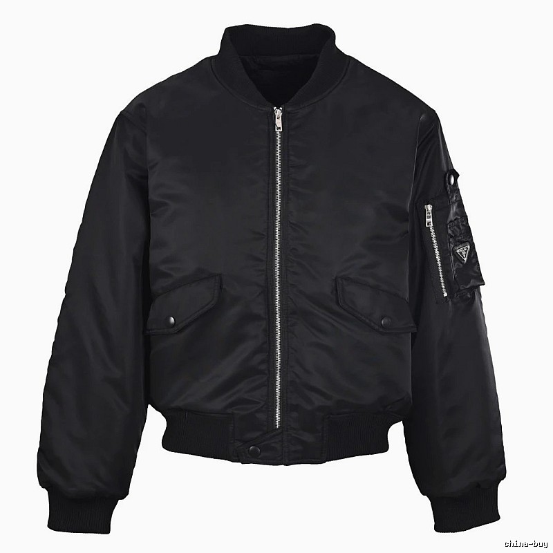 Sleeve Zip Pocket Utility Bomber Jacket by C.P. - Winter