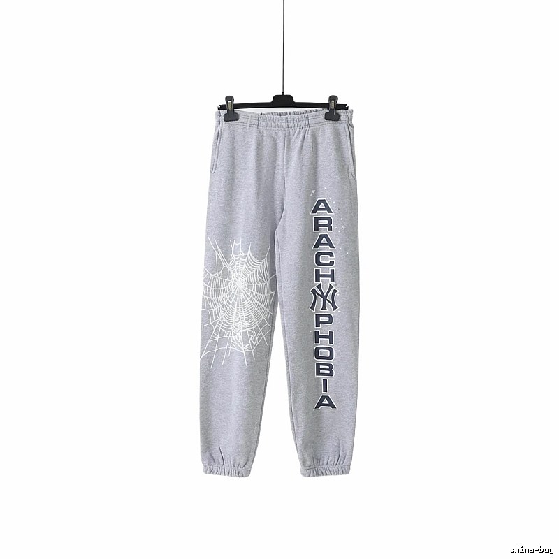 Sp5der Grey Trendy Sweatpants