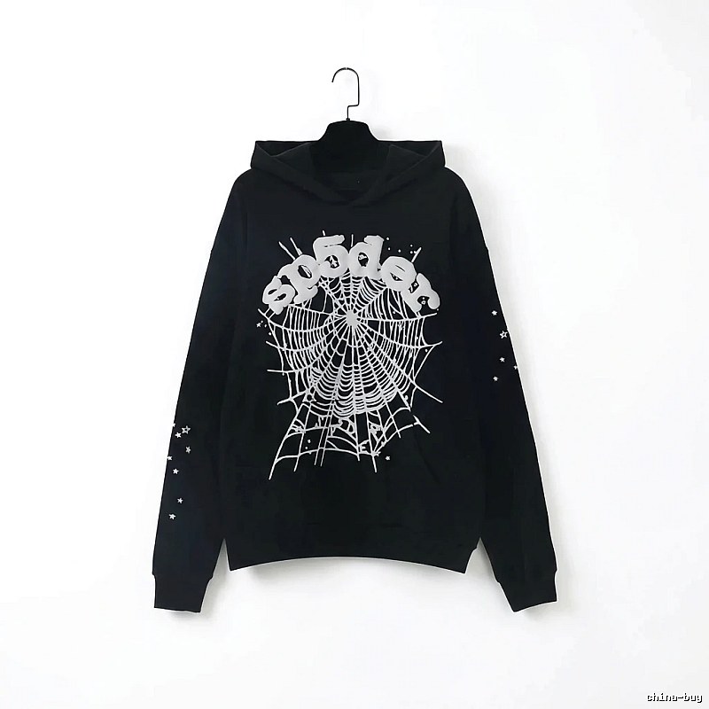 Sp5der Spider Print Black Sweatshirt