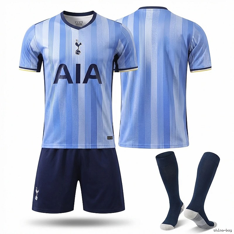 Spurs striped sports style blue jersey