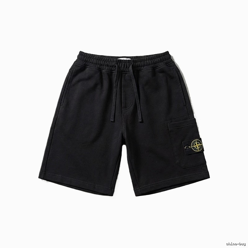 Stone Island functional style black shorts