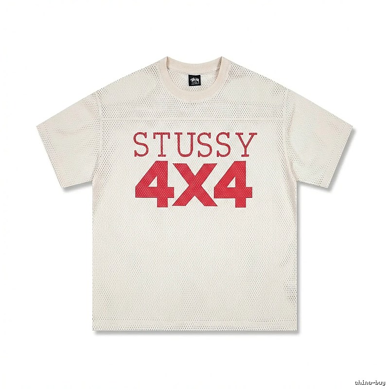 Stussy 4X4 Retro Style White T-shirt
