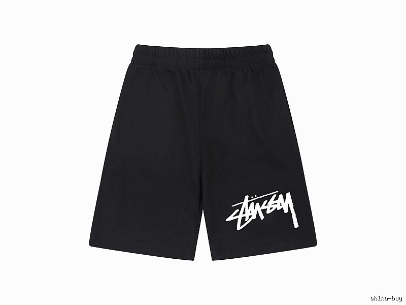 Stussy basic black shorts