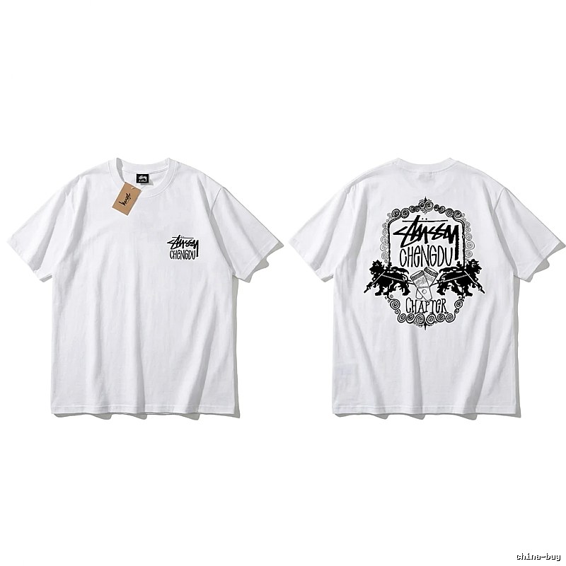 Stussy Chengdu Series Simple White T-shirt