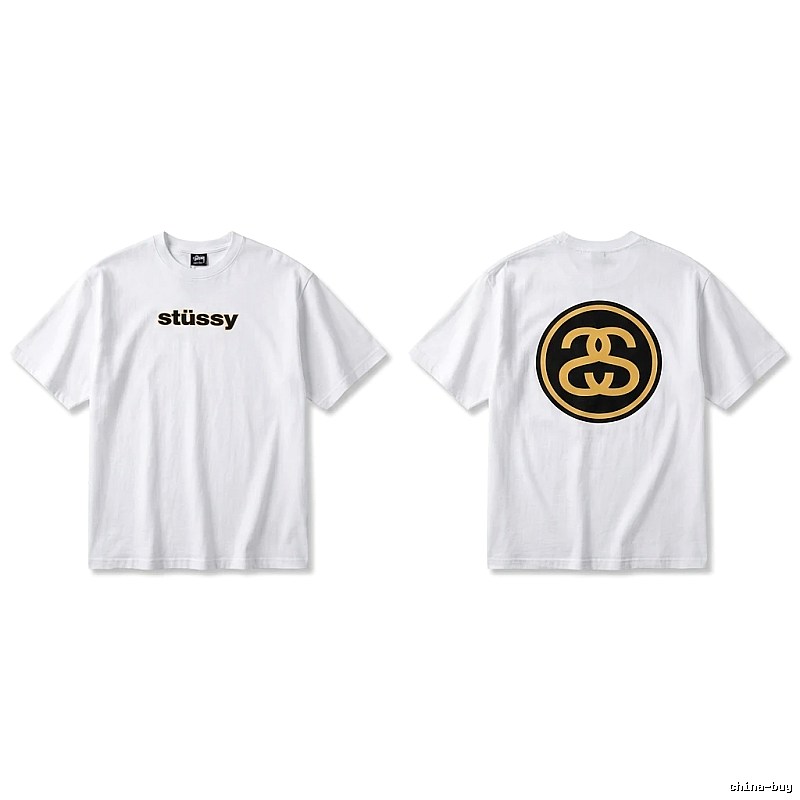 Stussy classic simple white T-shirt