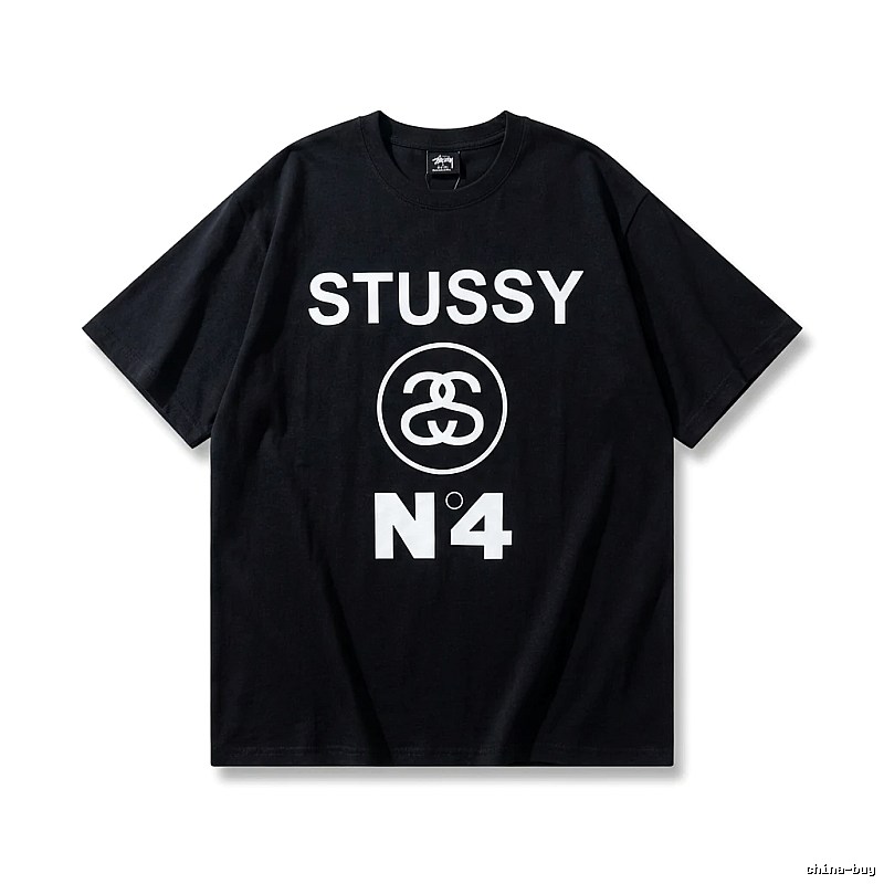 Stussy classic style black T-shirt
