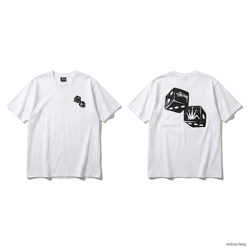 Stussy Dice Print White T-shirt