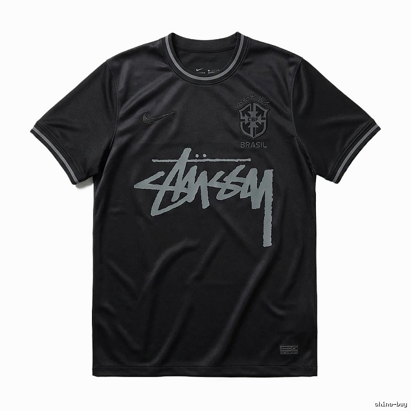 Stussy graffiti-style black T-shirt