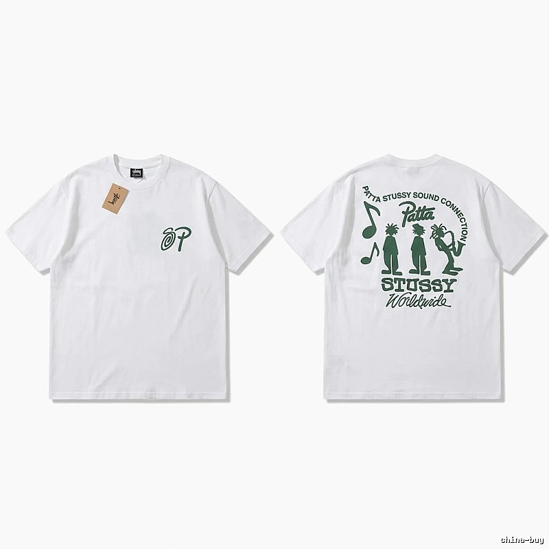 Stussy Music Print White T-shirt