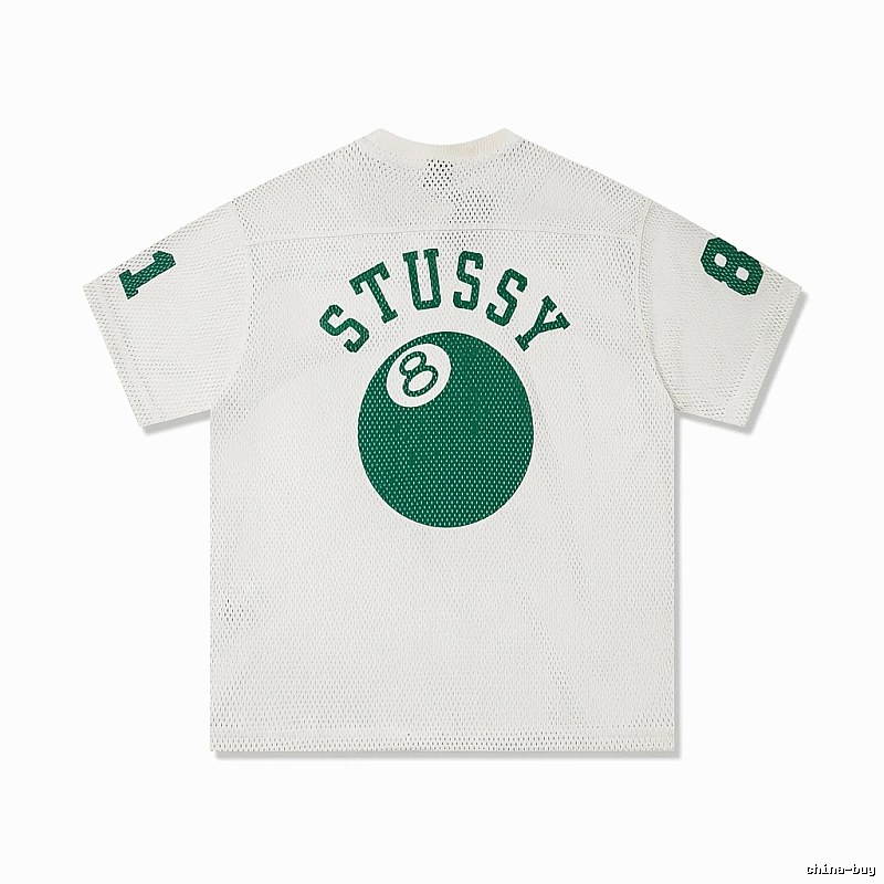Stussy No.8 Ball White Trendy T-shirt
