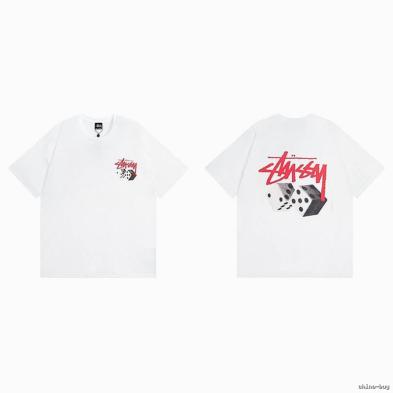 Stussy White Spider Graphic T-Shirt Fan Wear Logo