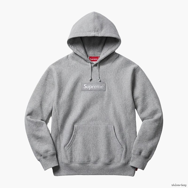 Supreme basic grey hoodie