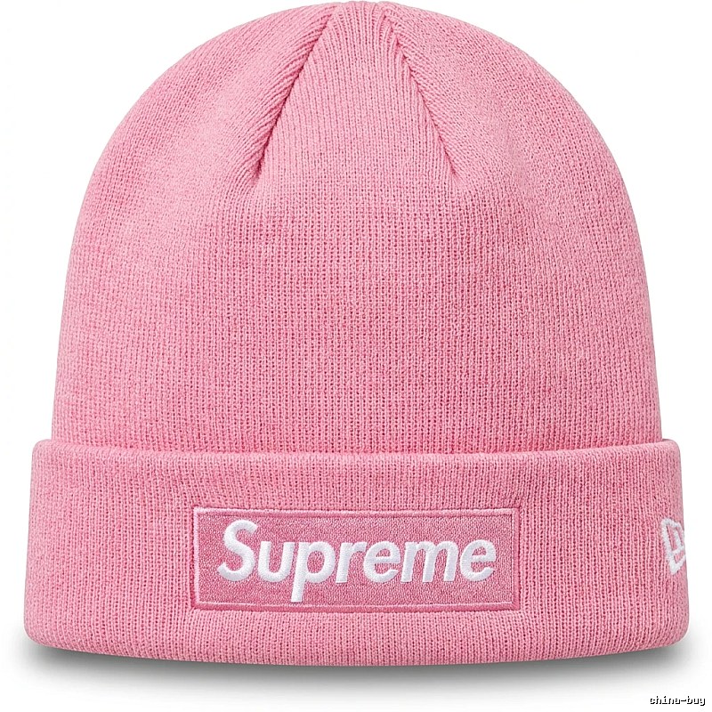 Supreme basic style pink cold hat
