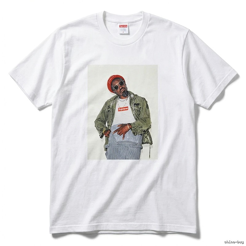 Supreme character print style white T-shirt