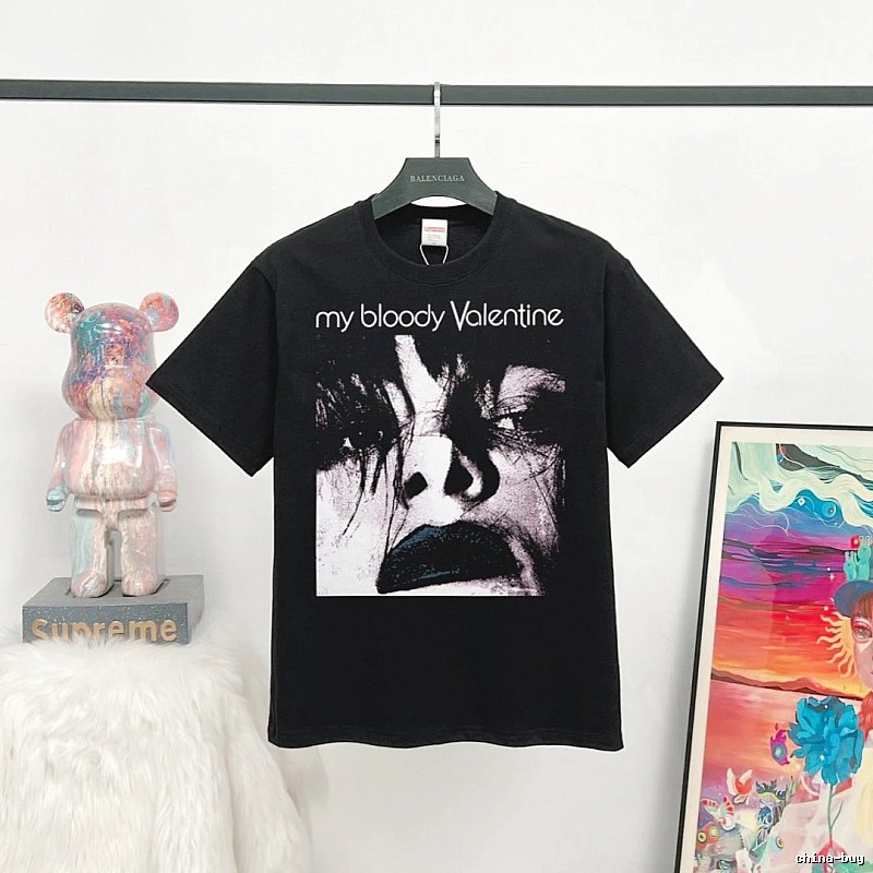 Supreme Collab Portrait Street Style Black T-Shirt