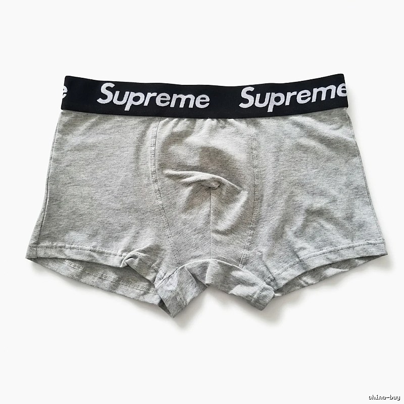 Supreme minimalist light gray underwear