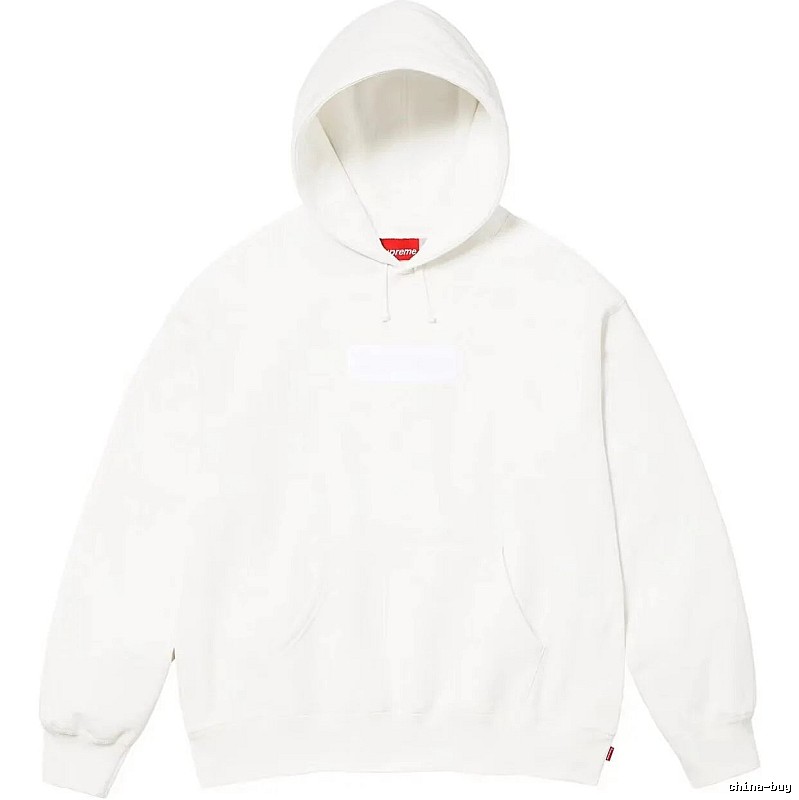 Supreme Monogram Logo hoodie Gray Red Oversized for Layered Styling