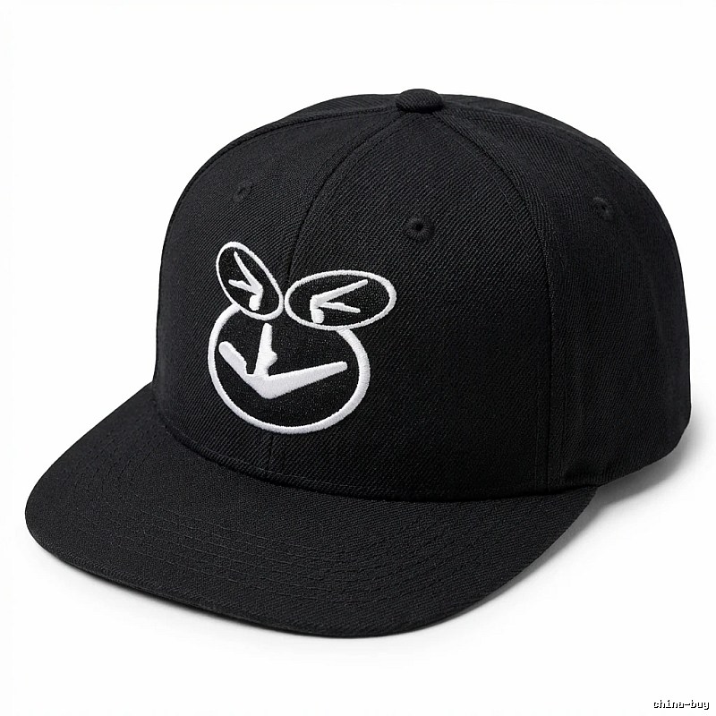 Supreme Smiley Face Trendy Brand Black Hat