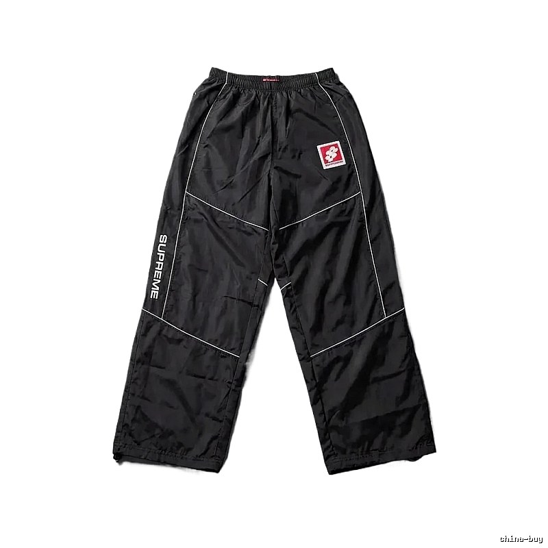 SUPREME sporty black long trousers