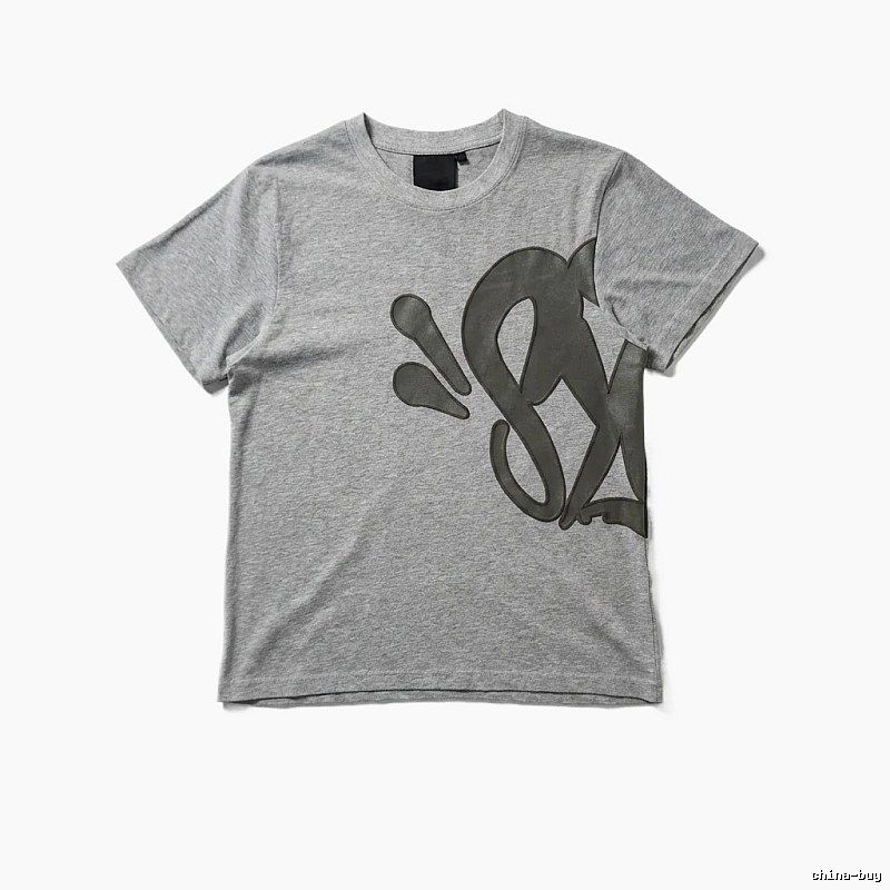 SynaWorld Trendy and Cool Style Gray T-shirt