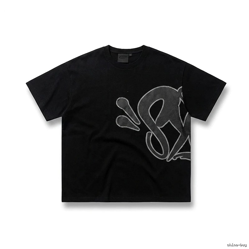 SynaWorld Trendy Black T-shirt