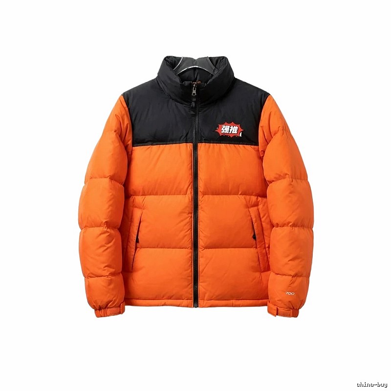 The North Face violent orange down jacket