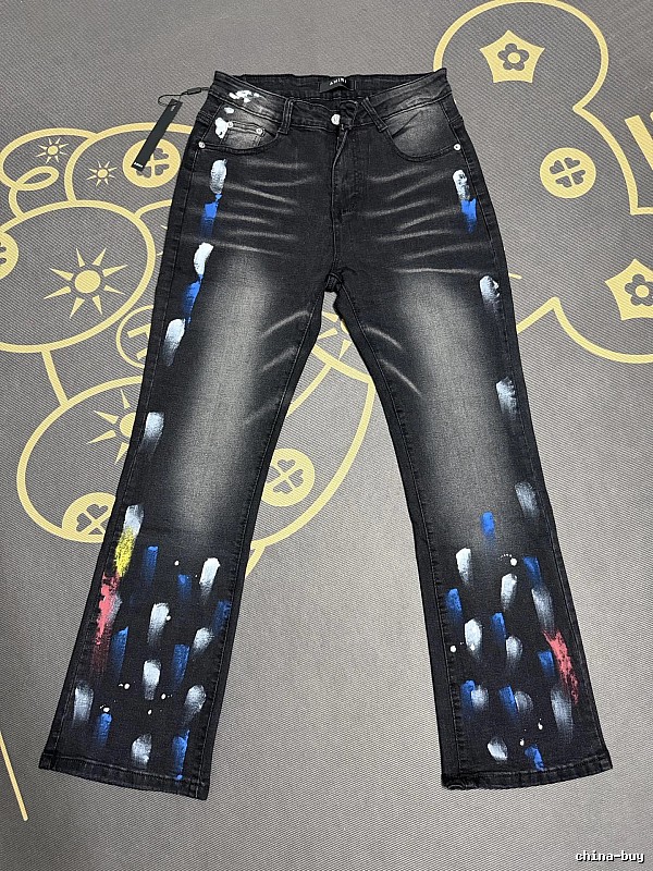 Travel Black Paint-Splatter Jeans