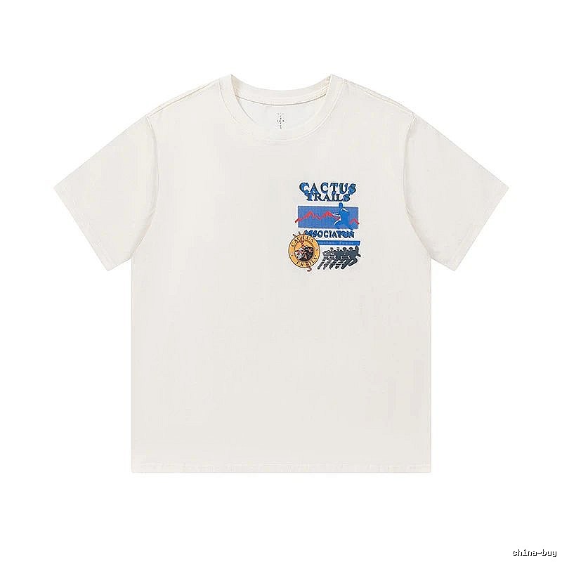 Travis Scott Patterned Graphic T-shirt Brown Travis Scott with Signature Styling