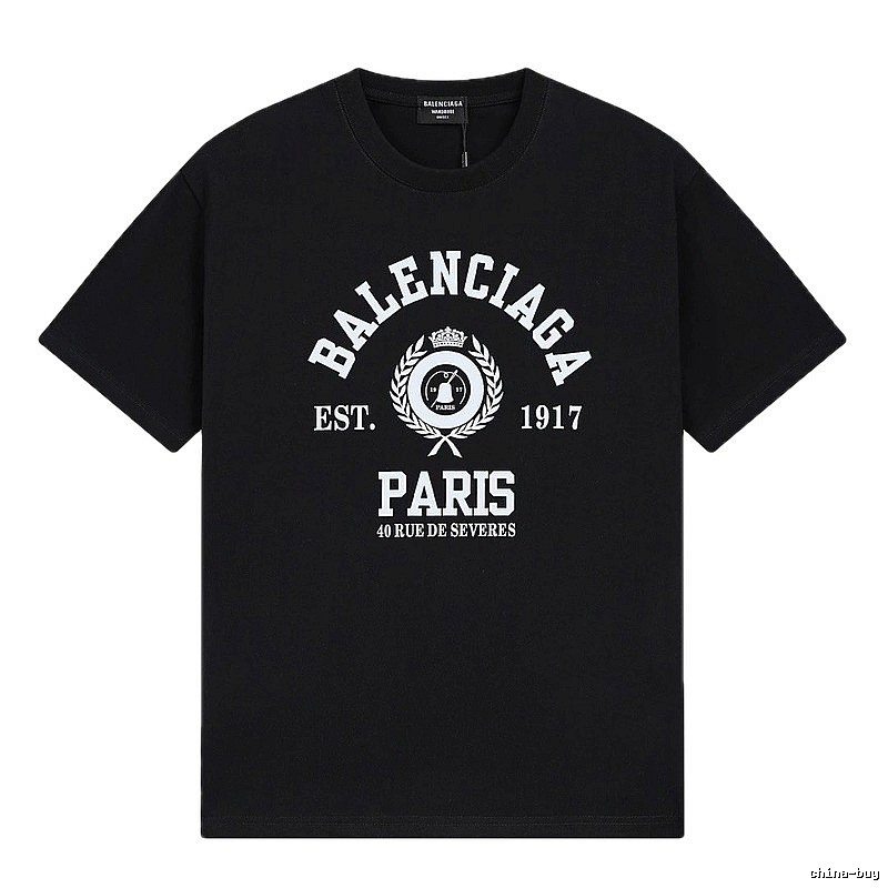 Vintage black short-sleeve T-shirt of Balenciaga